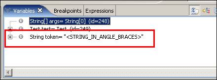 variables window