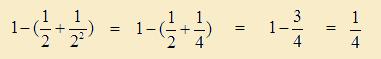 sum of reciprocal powers of 2
