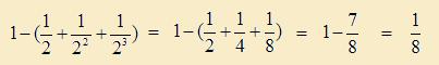 sum of reciprocal of powers of 2 step 2