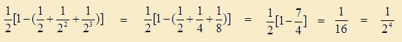 sum of reciprocal of powers of 2 step 4