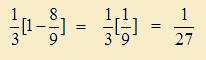 sum of reciprocal of powers of 3 step 3